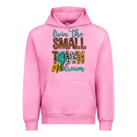 Fuchsia Pink Living The Small Town Dream Urban Hoodie - BundleAndBundleShop