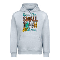Heather Grey Living The Small Town Dream Urban Hoodie - BundleAndBundleShop