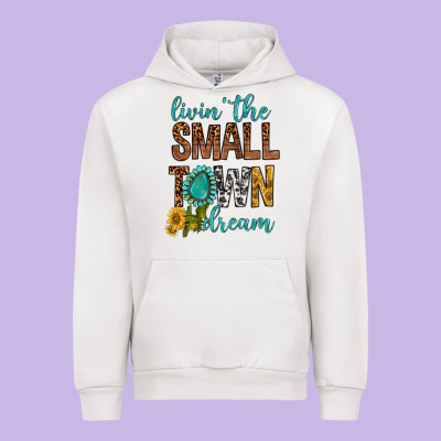 Living The Small Town Dream Urban Hoodie Designed By Bundleandbundleshop
