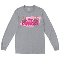 Heather Grey Hey Cancer Long Sleeve Tee - texasbilliewilder