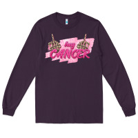 Plum Hey Cancer Long Sleeve Tee - texasbilliewilder