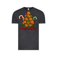 Vintage Black Merry Christmas Basketball Vintage Tee - RanaPortraitStore