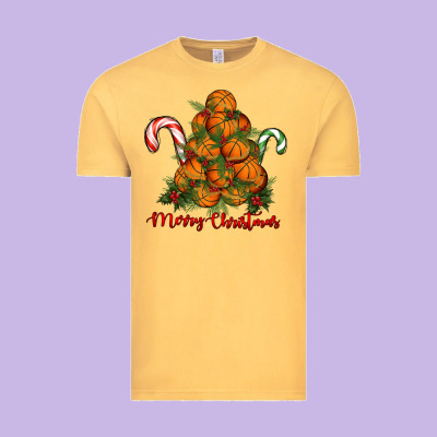 Vintage Tee Merry Christmas Basketball