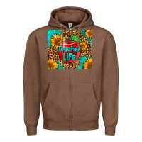 Chestnut teacher life Zipper Hoodie - HRA Design Shop