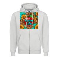 Dove Grey teacher life Zipper Hoodie - HRA Design Shop