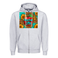 Heather Grey teacher life Zipper Hoodie - HRA Design Shop