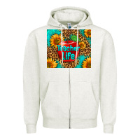 Oatmeal Heather teacher life Zipper Hoodie - HRA Design Shop