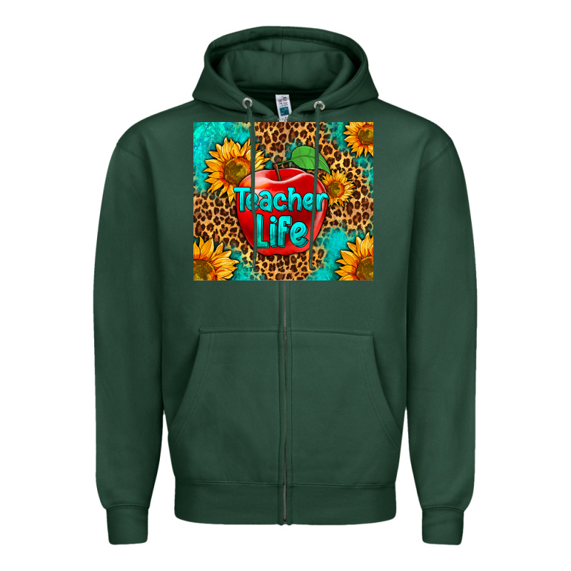 Teacher Life Zipper Hoodie by HRA Design Shop | Teevron