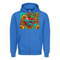 True Royal teacher life Zipper Hoodie - HRA Design Shop