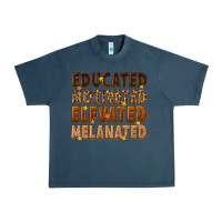 Midnight Navy melanin educated motivated elevated melanated Urban Heavy Tee - texasbilliewilder