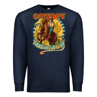 Navy cowboy take me away Premium Sweatshirt - NancyCooperArtShop