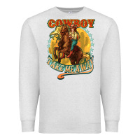 Oatmeal Heather cowboy take me away Premium Sweatshirt - NancyCooperArtShop
