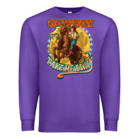 Purple cowboy take me away Premium Sweatshirt - NancyCooperArtShop