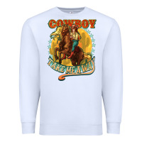 White cowboy take me away Premium Sweatshirt - NancyCooperArtShop