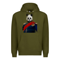 Army Green Pet Portraits, Custom Pet Portraits, Renaissance Dog Portraits, Custom Premium Hoodie - RanaPortraitStore