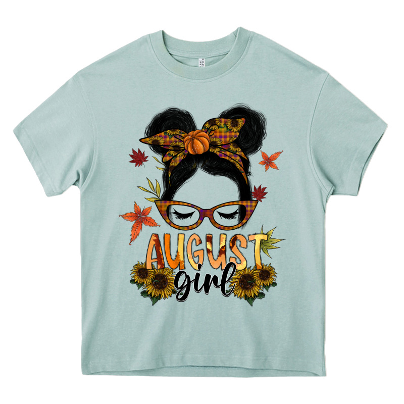 August Girl Heavy Core Tee by SublimationCraftShop | Teevron