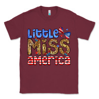 Burgundy Little miss America Classic Tee - Neo Western