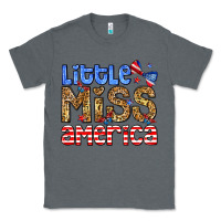 Charcoal Heather Little miss America Classic Tee - Neo Western