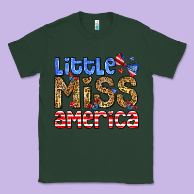 Little Miss America Classic Tee Designed By Neo Western