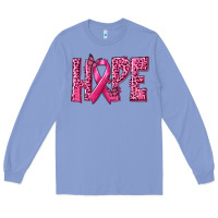 Colony Blue Hope Breast Cancer Long Sleeve Tee - texasbilliewilder