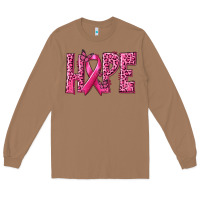 Toasted Coconut Hope Breast Cancer Long Sleeve Tee - texasbilliewilder