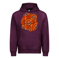 Mauve Wine Thanksgiving Turkey With Tartan Patch Urban Hoodie - BundleAndBundleShop