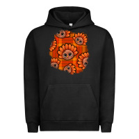 Pigment Black Thanksgiving Turkey With Tartan Patch Urban Hoodie - BundleAndBundleShop