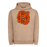 Pigment Burro Thanksgiving Turkey With Tartan Patch Urban Hoodie - BundleAndBundleShop