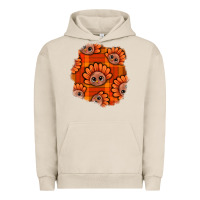 Pigment French Oak Thanksgiving Turkey With Tartan Patch Urban Hoodie - BundleAndBundleShop