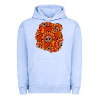 Pigment Grape Ice Thanksgiving Turkey With Tartan Patch Urban Hoodie - BundleAndBundleShop
