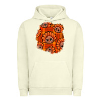 Pigment Pistachio Thanksgiving Turkey With Tartan Patch Urban Hoodie - BundleAndBundleShop