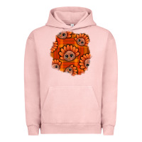Pigment Salmon Thanksgiving Turkey With Tartan Patch Urban Hoodie - BundleAndBundleShop