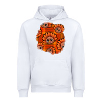 White Thanksgiving Turkey With Tartan Patch Urban Hoodie - BundleAndBundleShop
