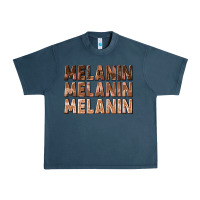 Midnight Navy melanin melanin melanin Urban Heavy Tee - texasbilliewilder