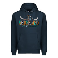 Navy redeemed ephesians 1 7 Premium Hoodie - NancyCooperArtShop