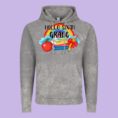 Back To School Hello Sixth Grade 3200x2400 Vintage Hoodie Designed By Adodesignshop