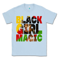 Dusty Blue black girl magic juneteenth Classic Tee - HRA Design Shop