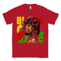 Red black girl magic juneteenth Classic Tee - HRA Design Shop