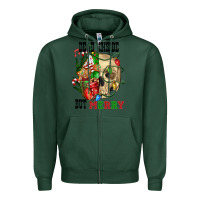 Sports Green Dead İnside But Merry Human Skull Zipper Hoodie - FaDigitalArtStudio