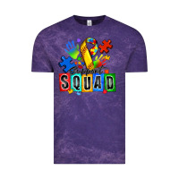 Cloud Purple softball support squad autism Vintage Tee - Zillion Design Studio