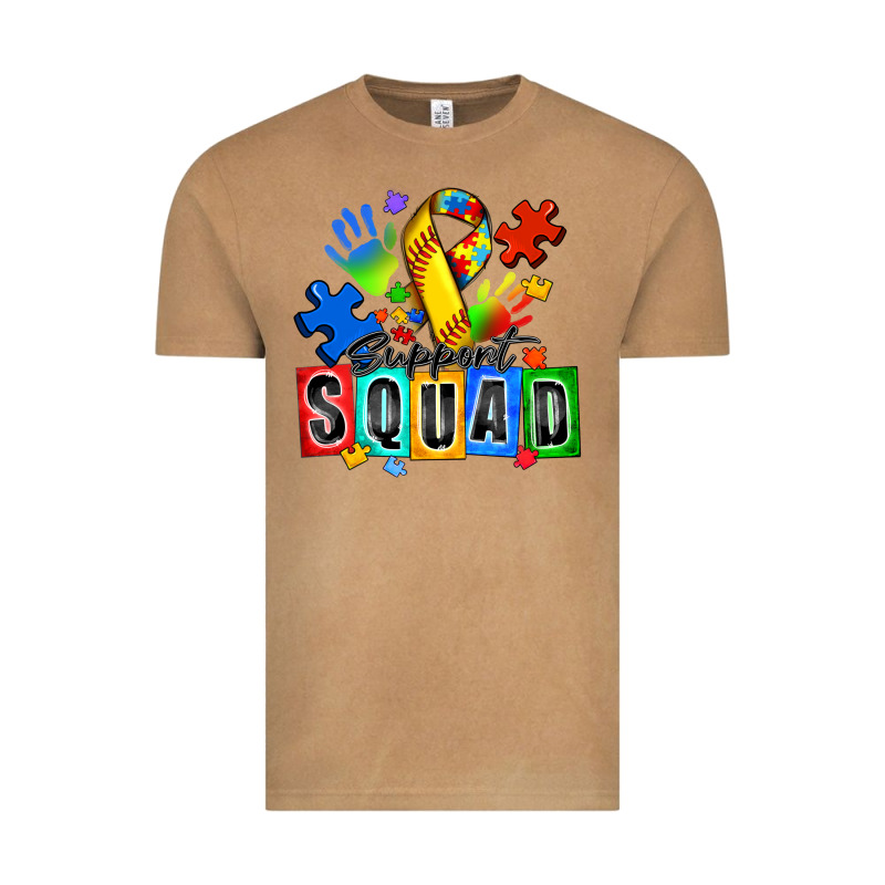 Softball Support Squad Autism Vintage Tee by Zillion Design Studio | Teevron