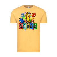 Vintage Mustard softball support squad autism Vintage Tee - Zillion Design Studio