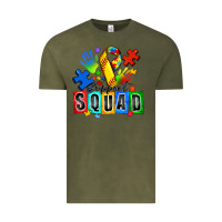 Vintage Olive softball support squad autism Vintage Tee - Zillion Design Studio