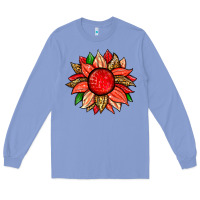 Colony Blue strawberry sunflower Long Sleeve Tee - Zillion Design Studio