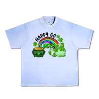 Grape Ice Happy Go Lucky Rainbow Shamrocks And Pot Of Gold Urban Heavy Tee - RanaPortraitStore