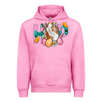 Fuchsia Pink Hop Bunny Easter Urban Hoodie - BundleAndBundleShop