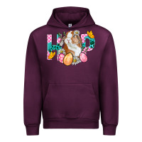 Mauve Wine Hop Bunny Easter Urban Hoodie - BundleAndBundleShop
