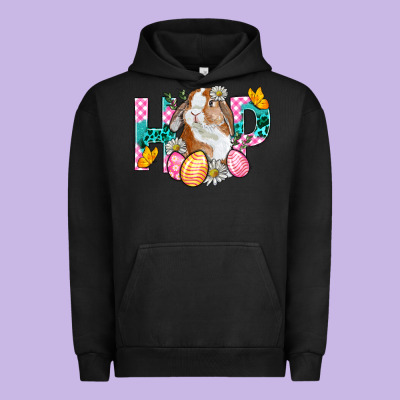 Hop Bunny Easter Urban Hoodie Designed By Bundleandbundleshop
