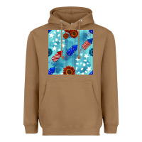 Toasted Coconut patriotic fireworks and sunflower Heavyweight Hoodie - BundleAndBundleShop