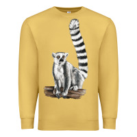 Antique Gold Ringtail Cat Premium Sweatshirt - LillyAllenDesigns